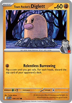 Team Rocket's Diglett