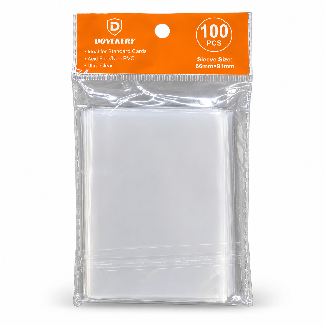 DOVEKERY Kartenhüllen – 100 transparente Sleeves, 66 × 91 mm