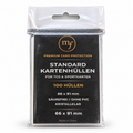 mf Standard-Kartenhüllen – 100 transparente Sleeves, 66 × 91 mm