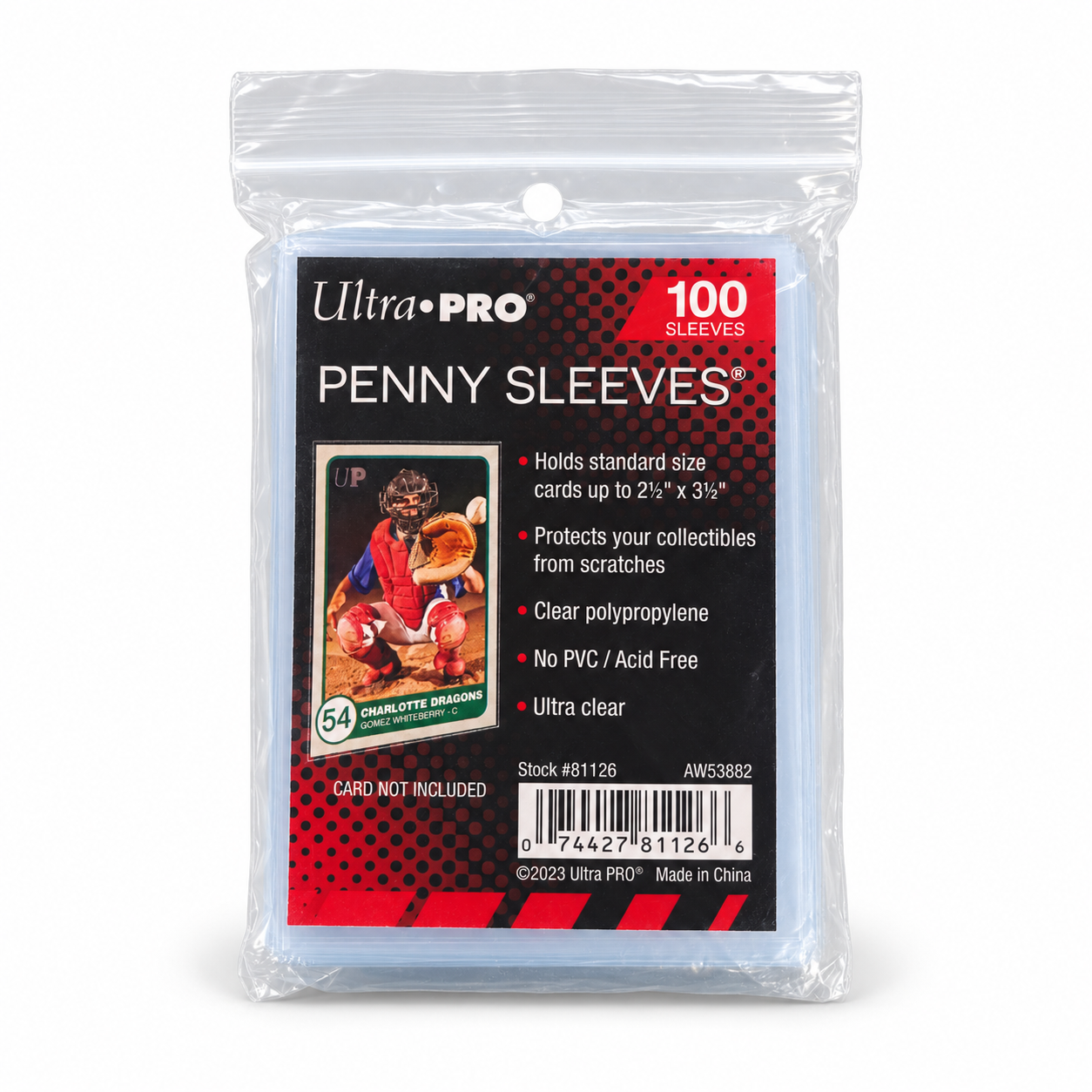 Ultra PRO Penny Sleeves – 100 transparente Kartenhüllen